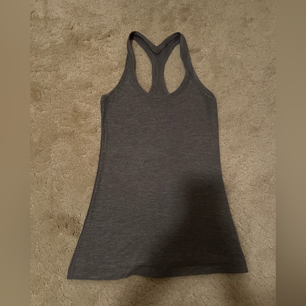 lululemon athletica Charcoal Racerback Tank Top